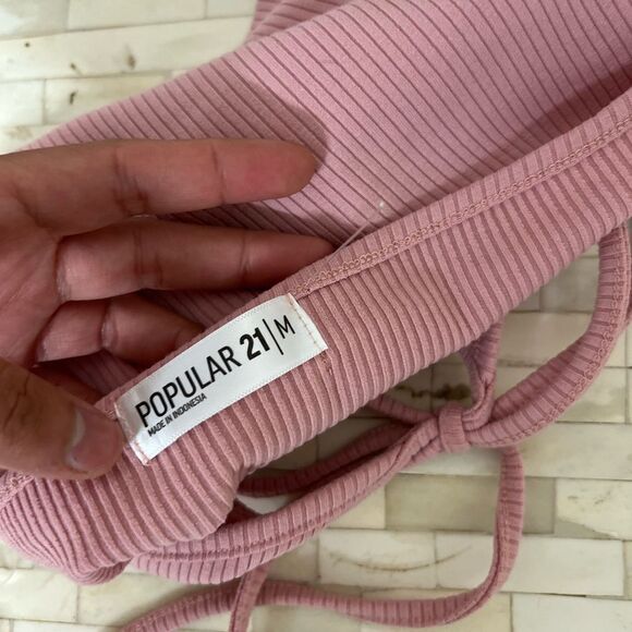 Pink strapless top - Picture 4 of 8